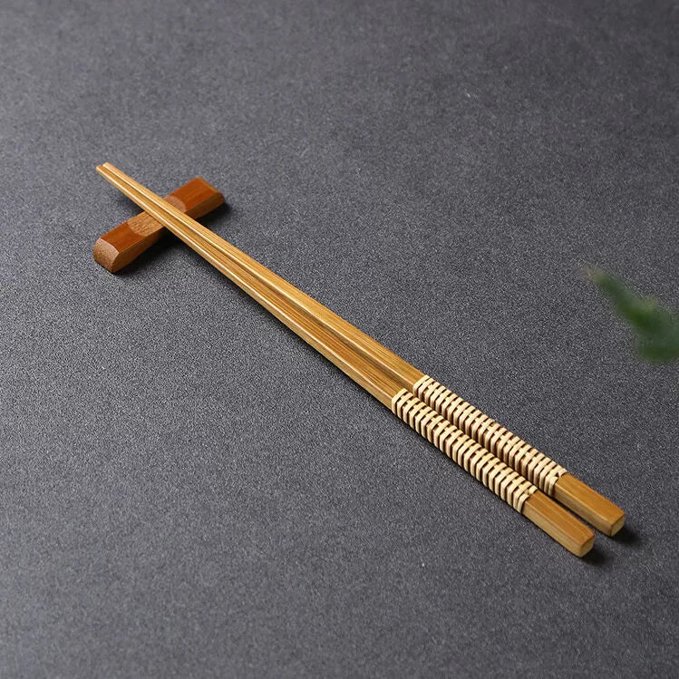 Handmade bamboo wood chopsticks "Straw"