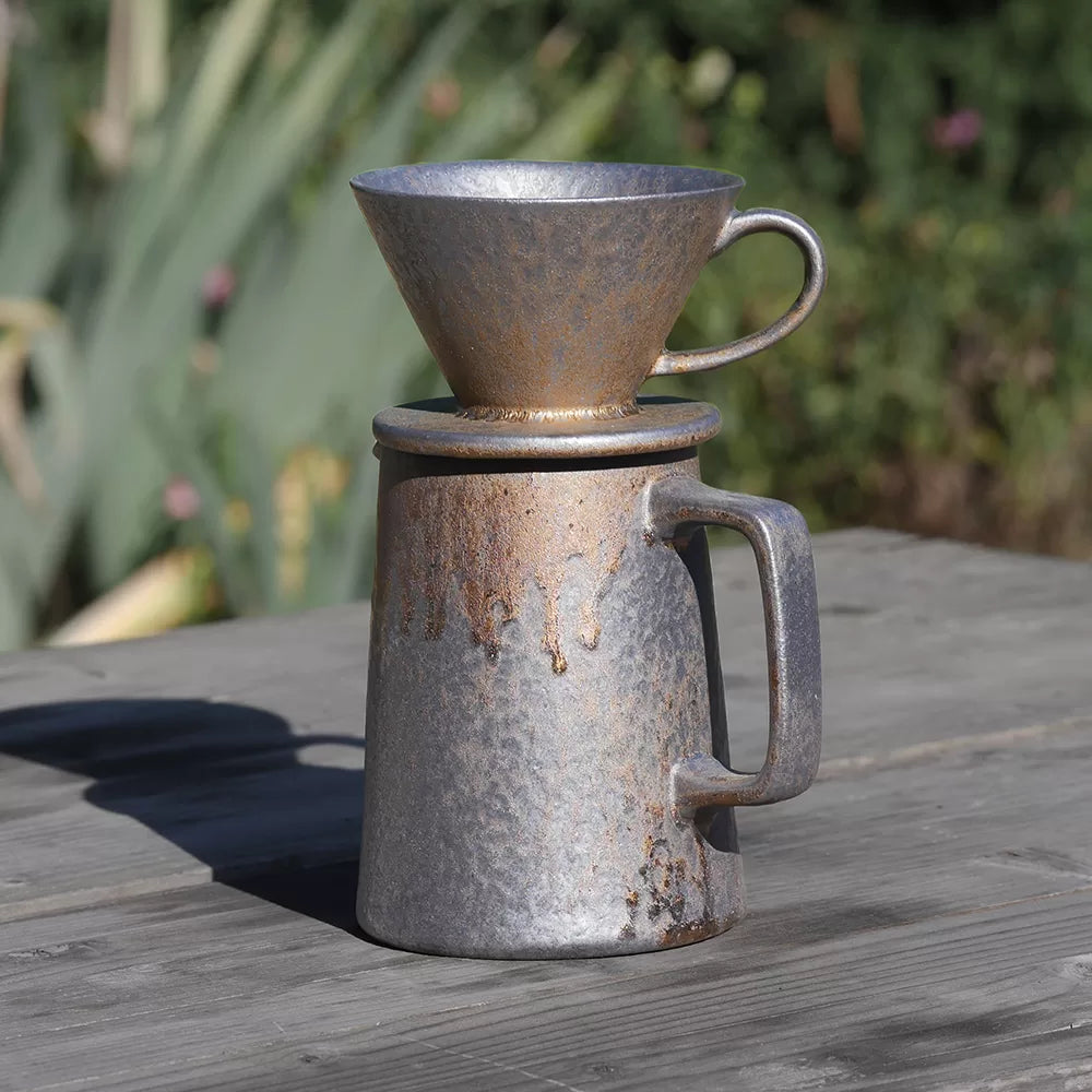 Handmade manual filter coffee maker "Ardoise"