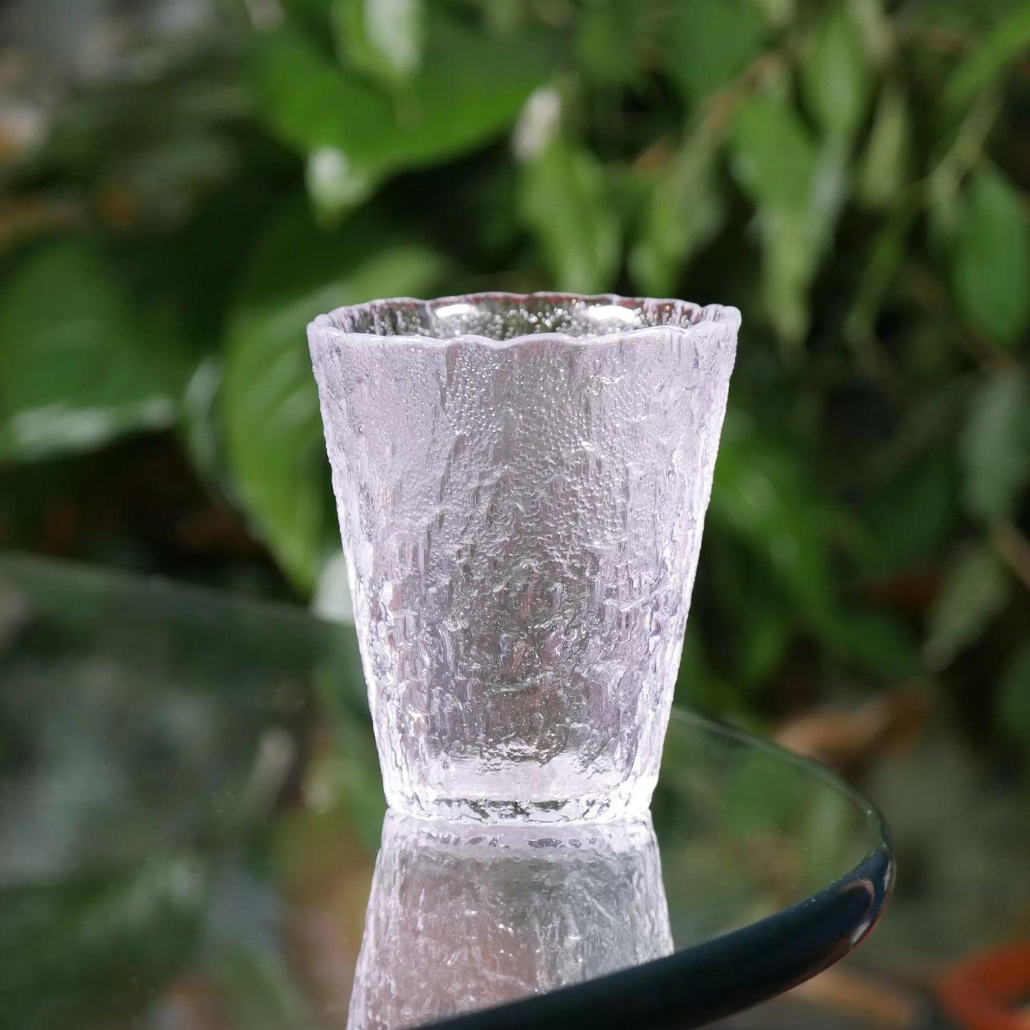 "Glacier" handmade water glass