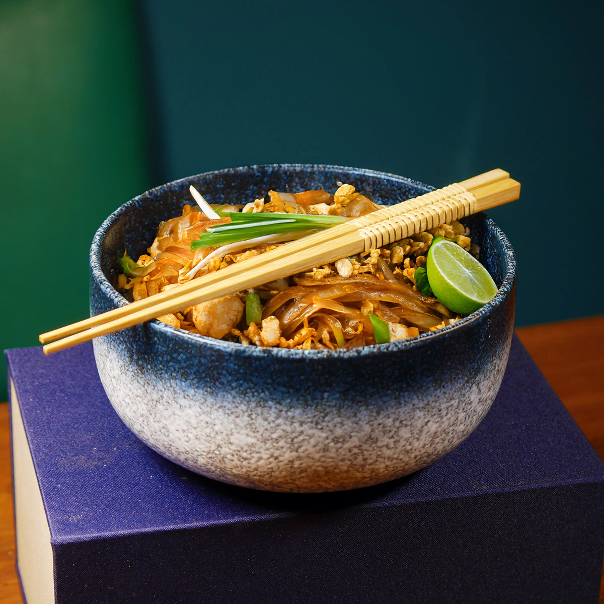 Grand bol à ramen artisanal "Glacier"