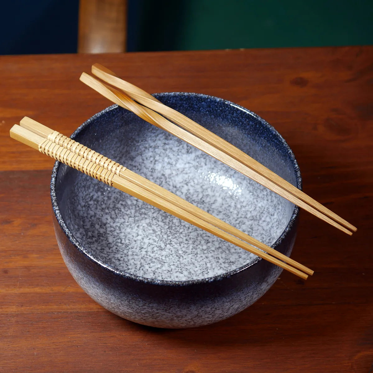 Grand bol à ramen artisanal "Glacier"