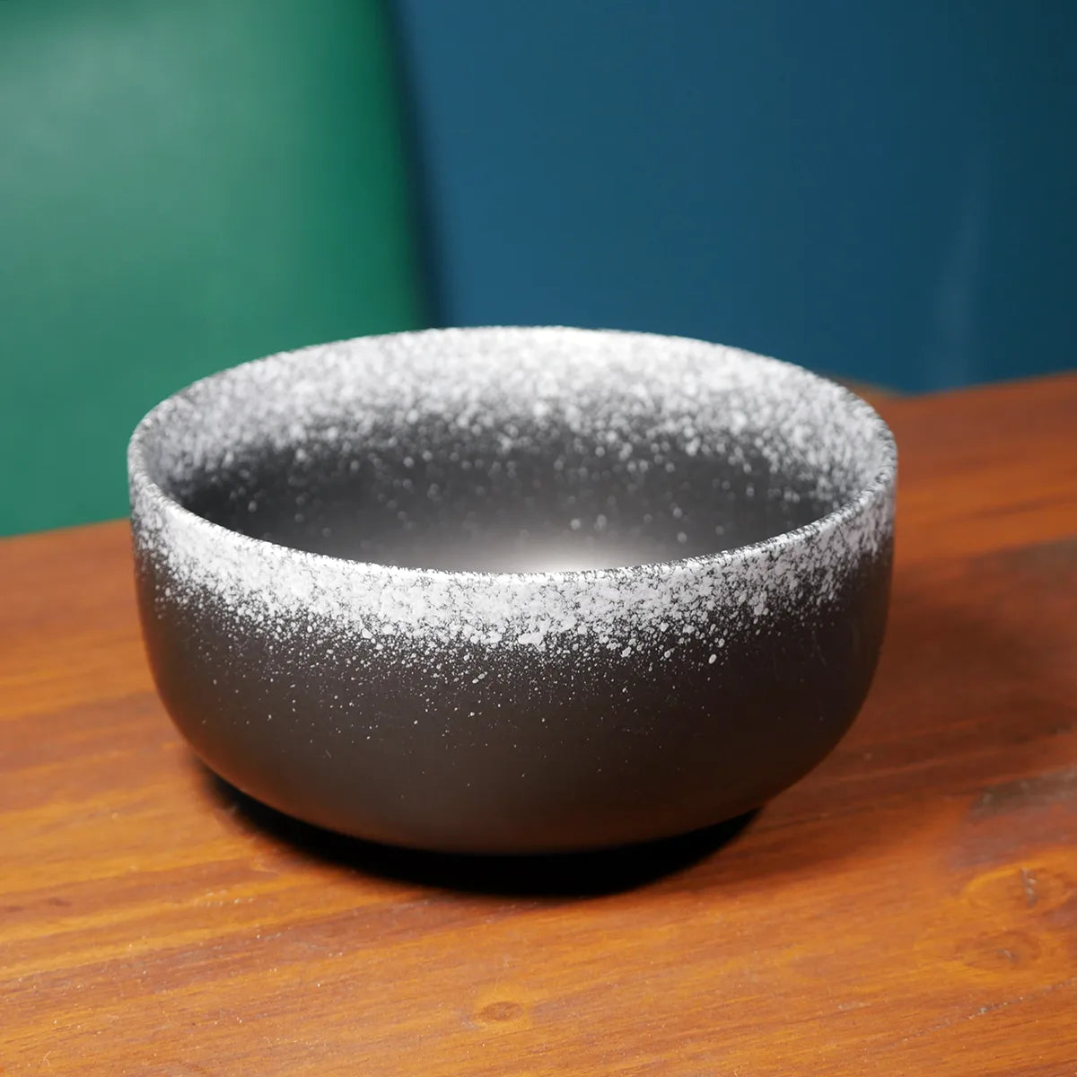 Large Artisanal Ramen Bowl "Snowy"