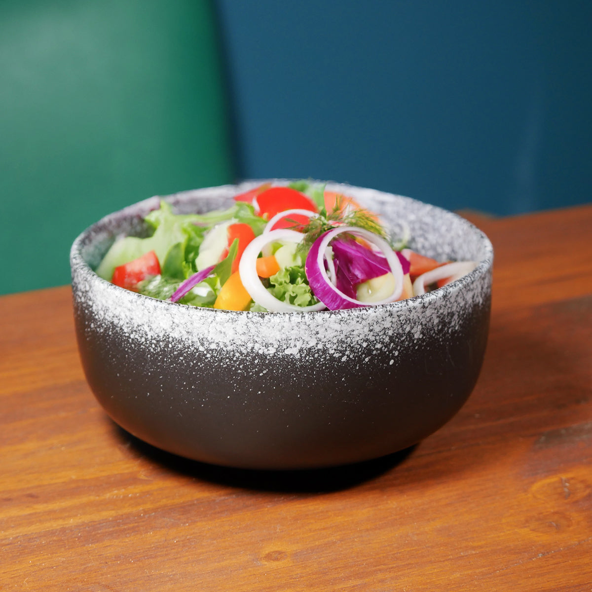 Grand bol à ramen artisanal "Enneigé"