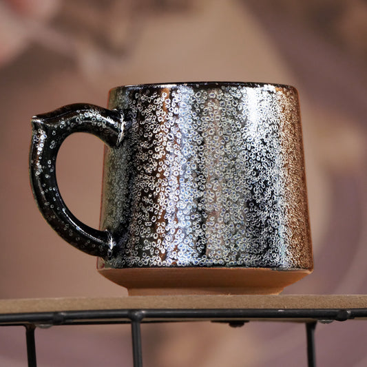 Mug Tenmoku fait main artisanal garde chaleur