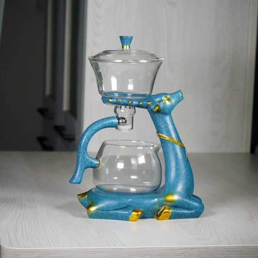 Théière Gaiwan en verre "Cerf"