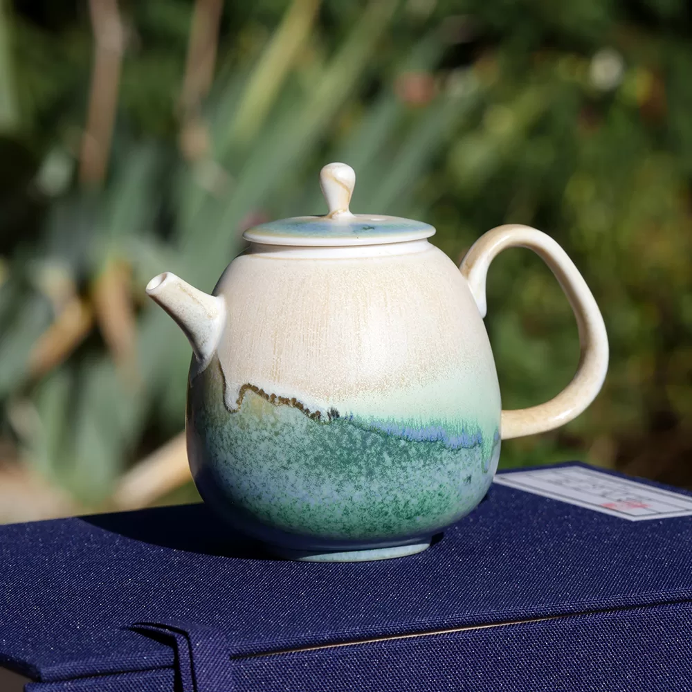 Emerald" porcelain teapot