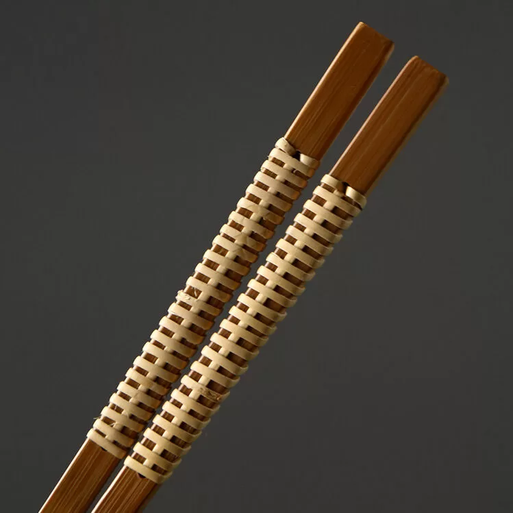 Baguette chinoise faite main en bois de bambou “Torsadé” - Tenmo